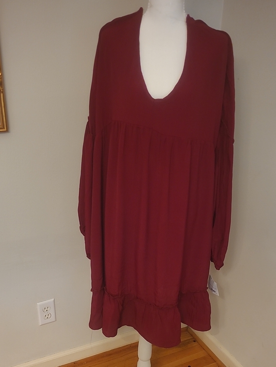 Haptics Dresses & Skirts - Haptics by Holly Harper Burgungy Dress. 2X. NWT!